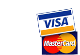 We Accept Visa and Mastercard